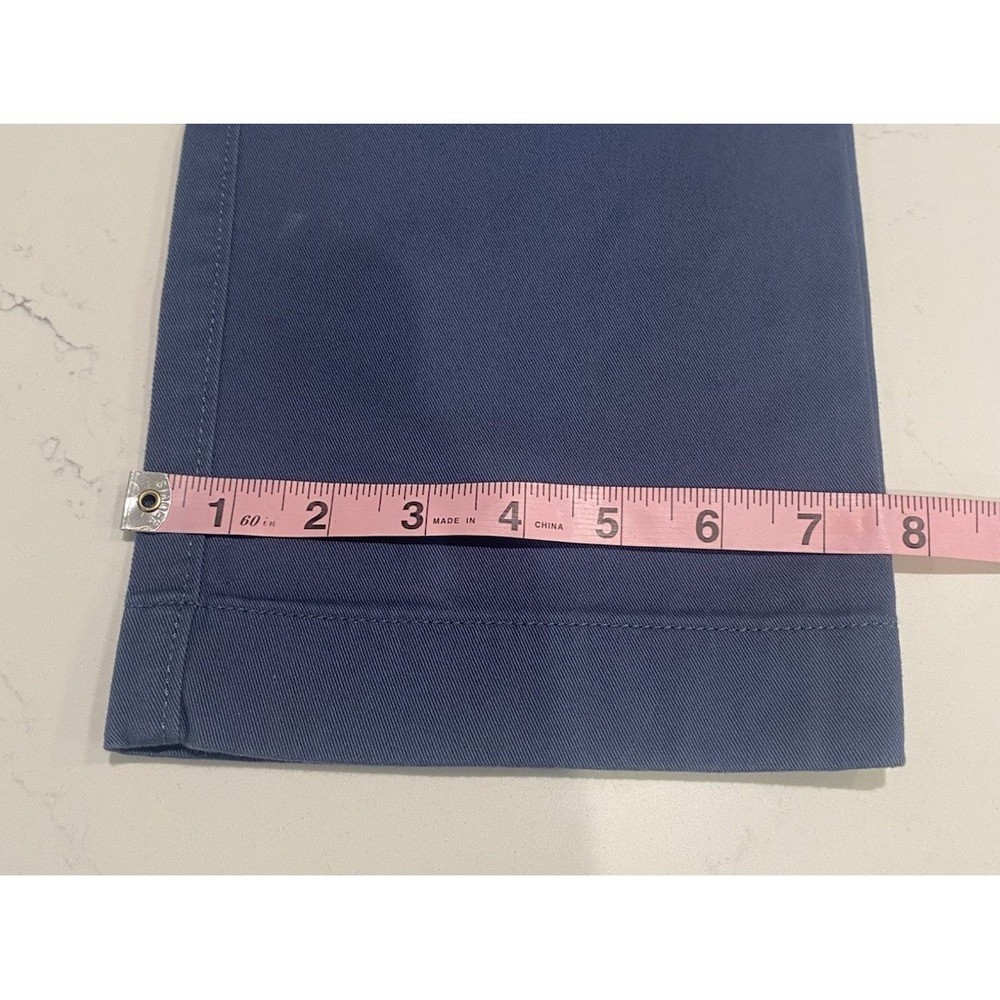 J.Crew Flex Straight Leg Pants W31 L31 Blue Chino Business Casual Office Preppy - Picture 7 of 9